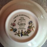 Pièces service à the «  La corne d’abondance » de Gien