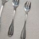 12 dessert forks in silver metal cailard bayard