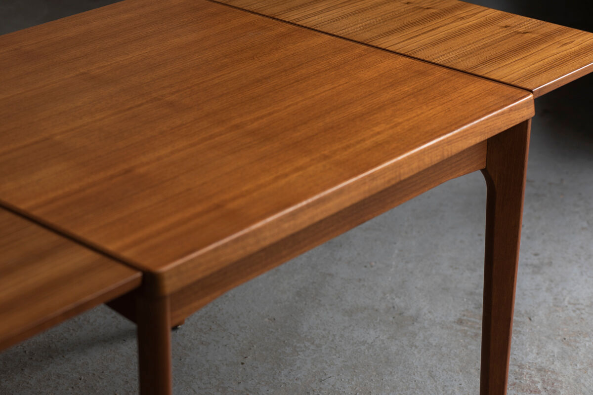 Extendable square dining table by Vejle Stole Møbelfabrik, Denmark 1960’s