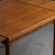 Extendable square dining table by Vejle Stole Møbelfabrik, Denmark 1960’s