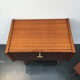 Pair of spindle bedside tables