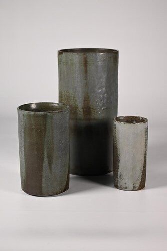 Cylindrical Vases from Studio Keramik, Set of 3