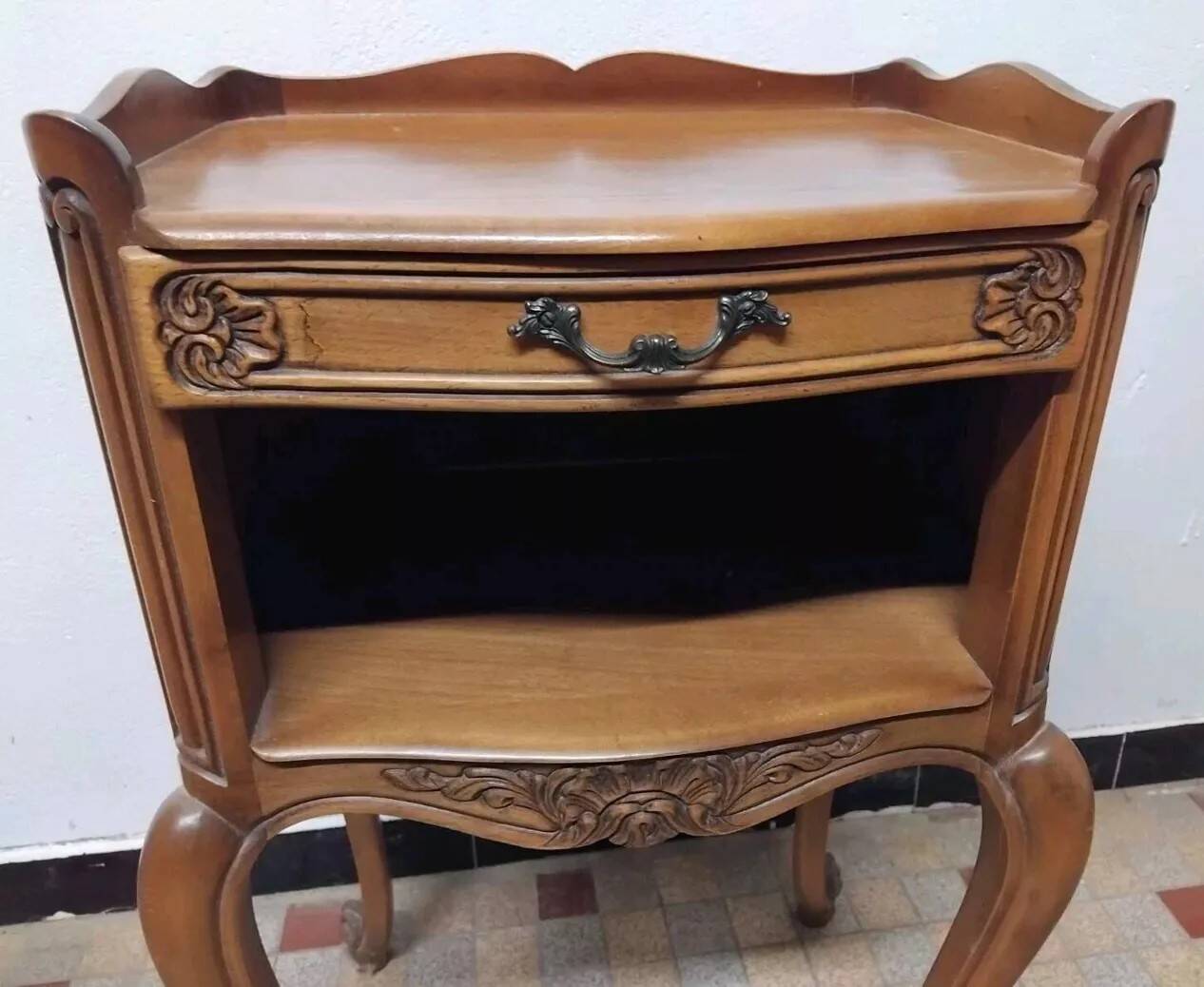 Pair of Antique Louis XV Style Nightstands