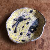 Empty pocket or cup in handmade glazed ceramic