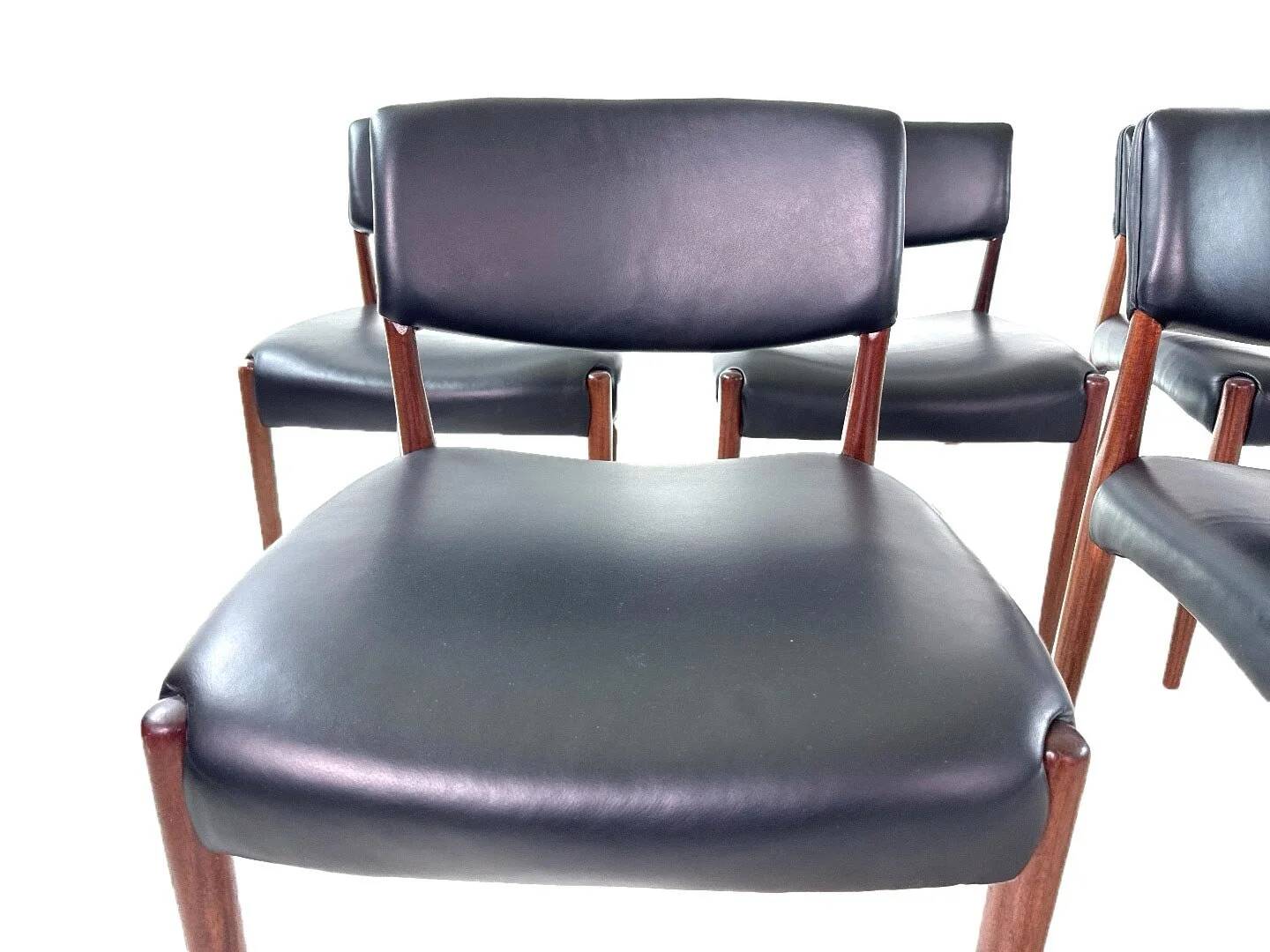 Set of 8 Danish teak chairs by Aksel Bender Madsen & Ejnar Larsen