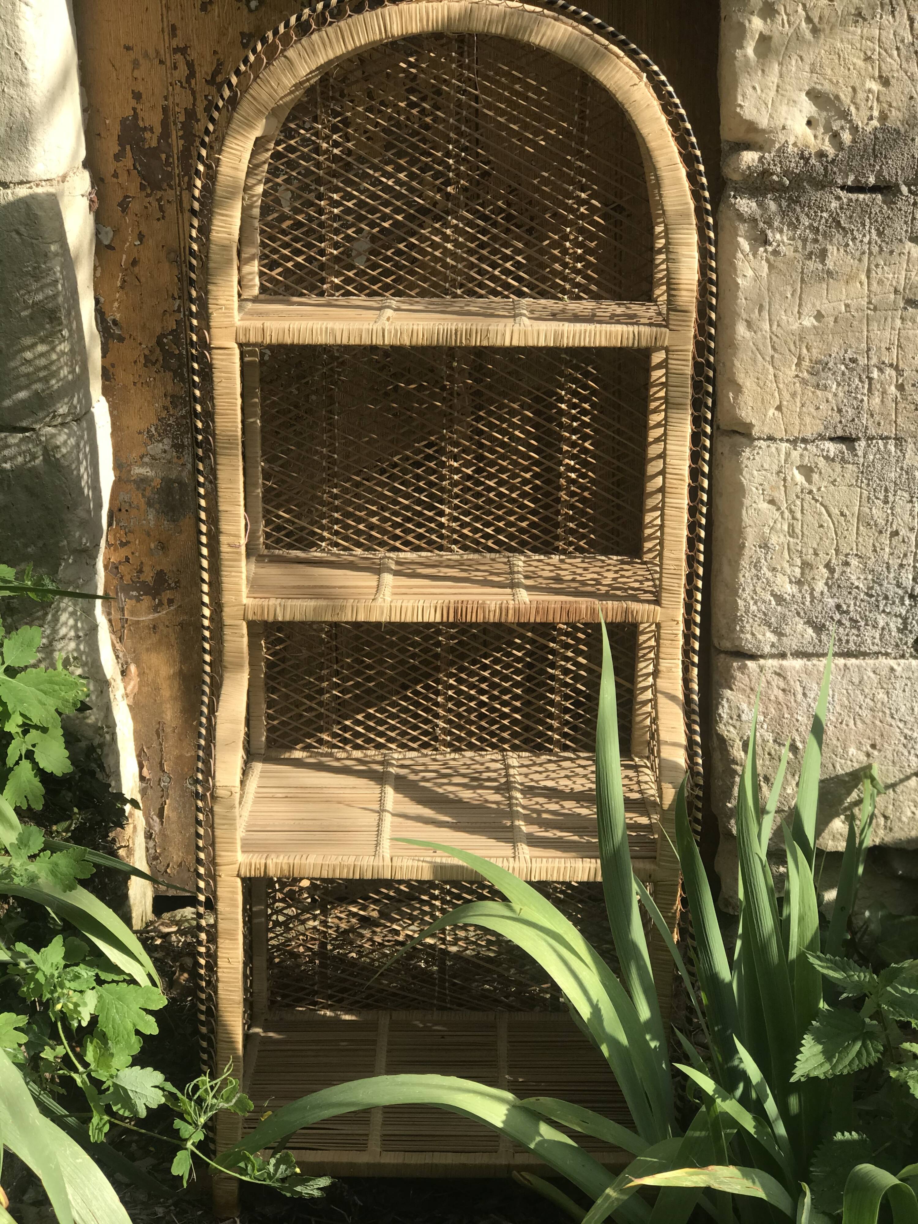 Vintage rattan cabinet