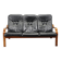 Scandinavian Leather Sofa in the Style of Alvar Aalto, 1970s
