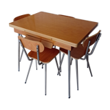 formica table with extension + 6 chairs