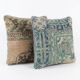Set of 2 vintage Turkish cushion covers 41x41 cm