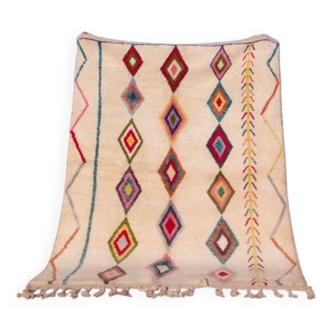 Tapis Berbère Authentique Fait Main – Artisanat Marocain, Décoration Intérieure, Tapis en Laine