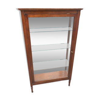 Vitrine de rangement en merisier
