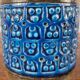Terracotta vase with trifoglio decoration, ceramic by Aldo Londi for Bitossi, Italy, 1960.