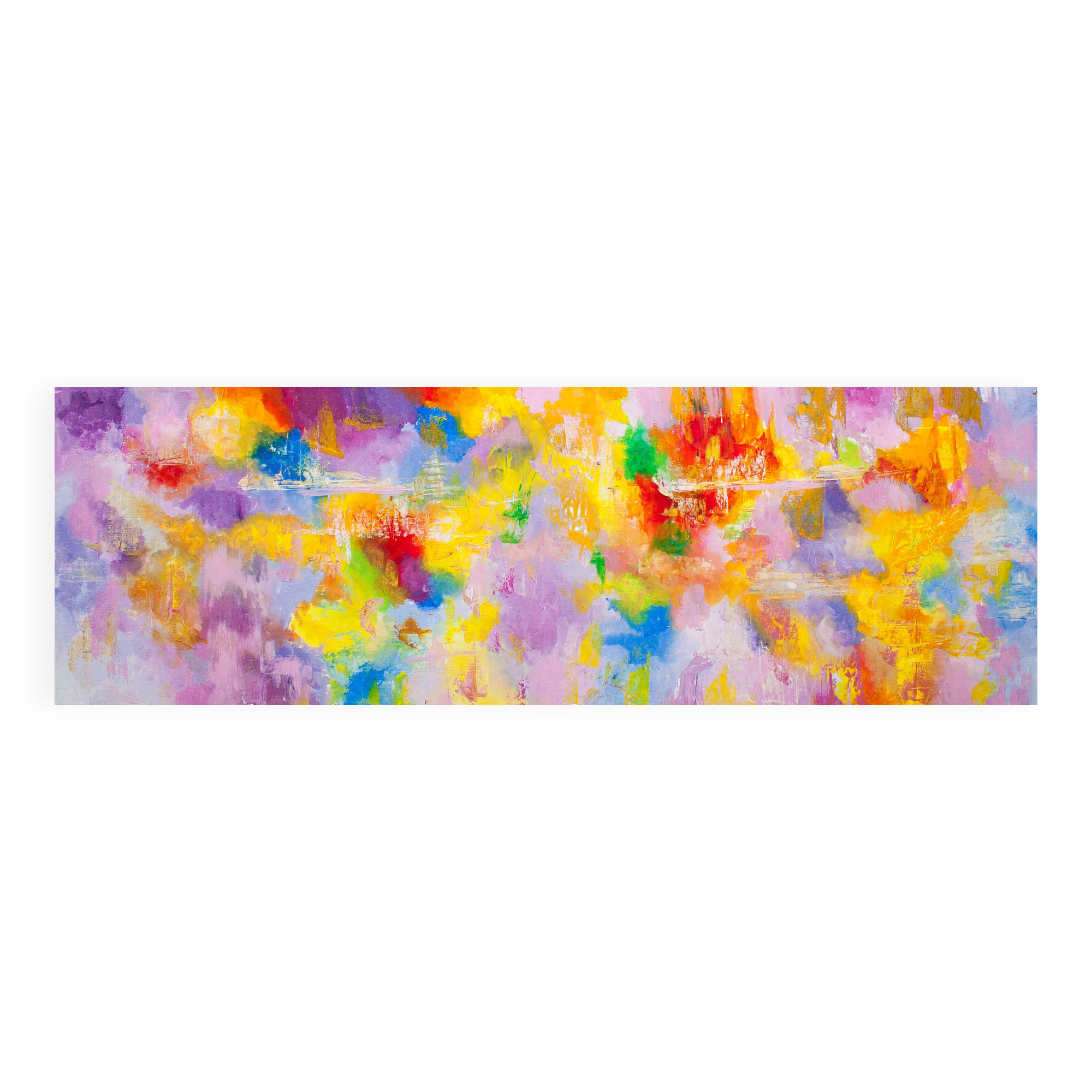 Cuadro al oleo con motivo abstracto.