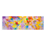 Cuadro al oleo con motivo abstracto.