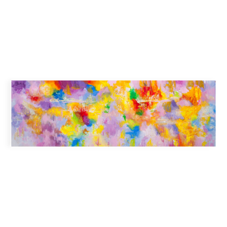 Cuadro al oleo con motivo abstracto.