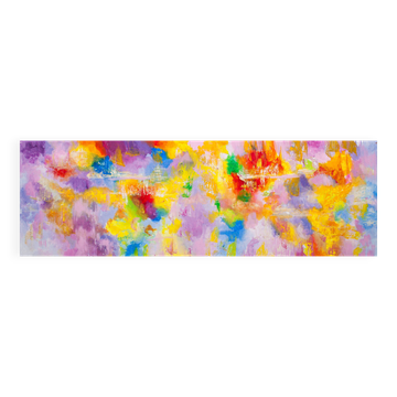Cuadro al óleo con motivo abstracto.