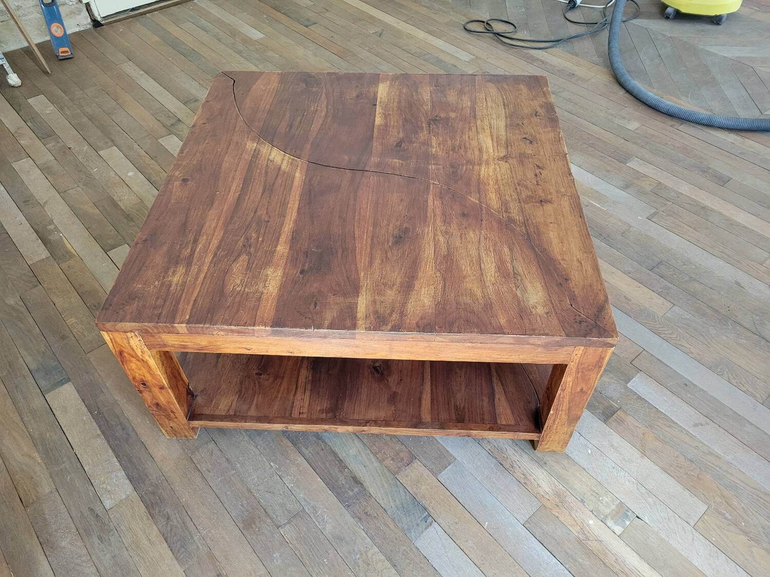 Table basse en 2 parties, vers 1970