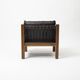 Pair of lounge chairs produced by TON in wood and brown leather, Czechoslovakia, 1990s