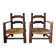 Pair of low armchairs in the Dudouyt style