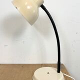 Beige industrial gooseneck table lamp, 1960s