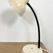 Beige industrial gooseneck table lamp, 1960s