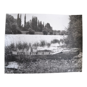 Photo argentique anonyme riviere