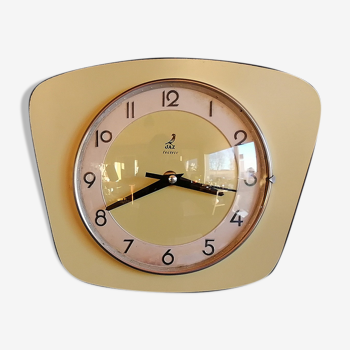 Vintage clock, wall clock "Jaz Yellow Champagne"