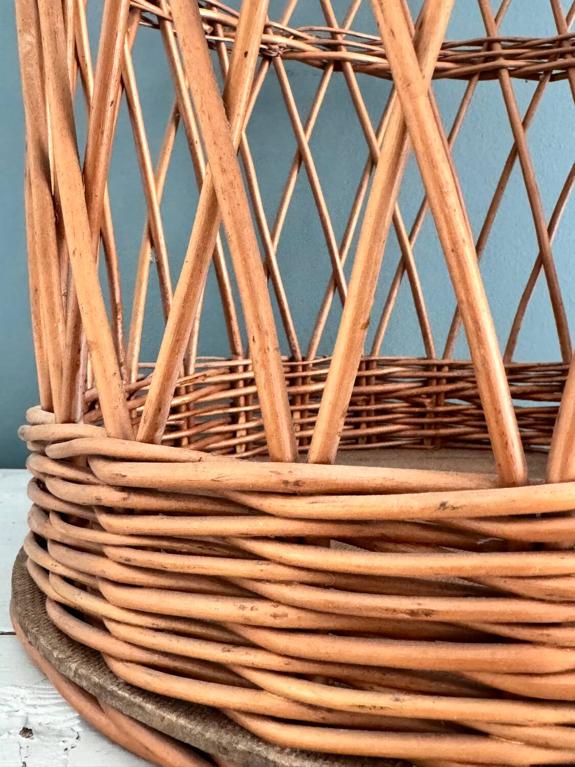 Vintage wicker basket