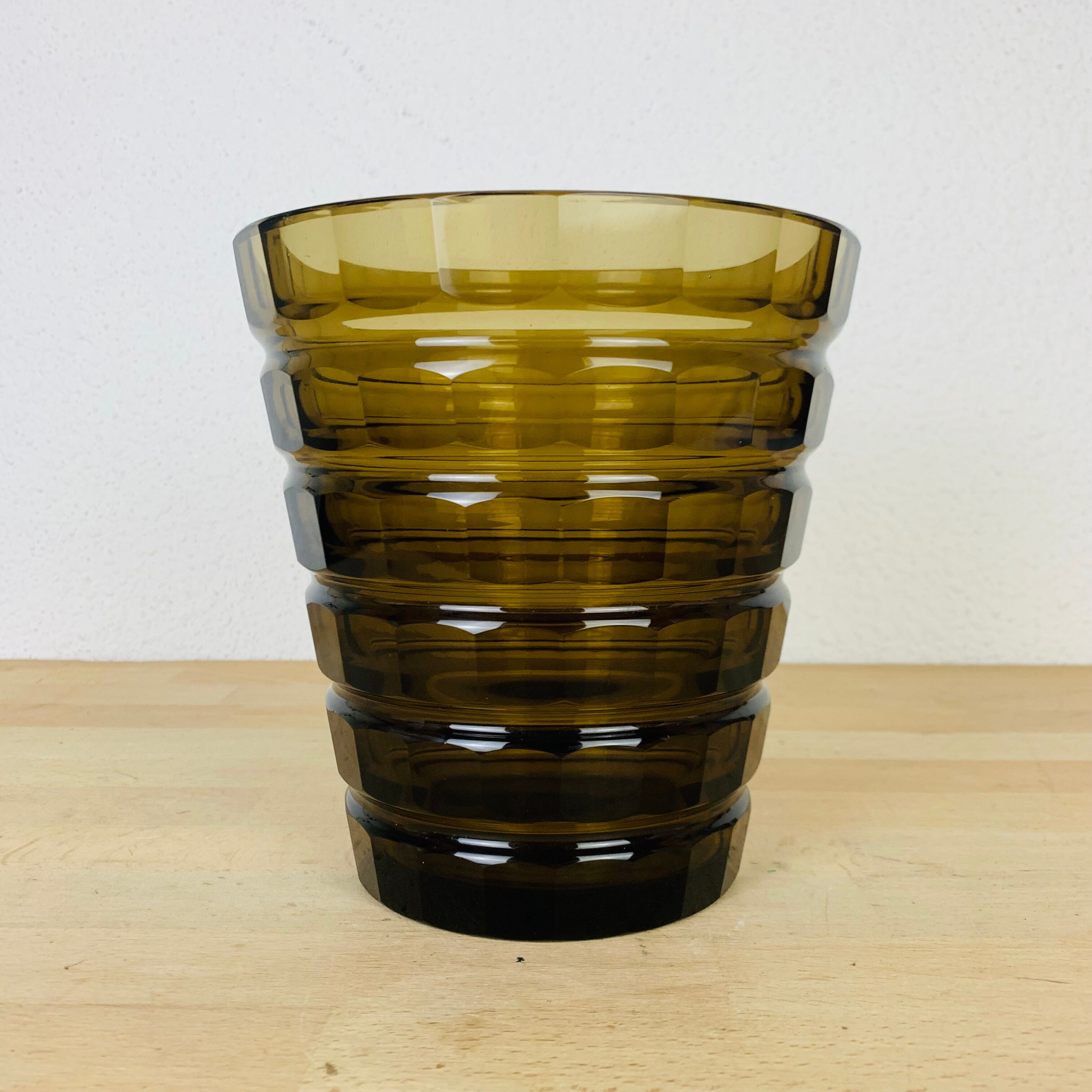 Daum Nancy Art Deco vase 1930 Lorraine cross smoked glass