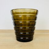 Daum Nancy Art Deco vase 1930 Lorraine cross smoked glass