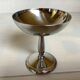 6 footed bowls with a silver metal ice frieze