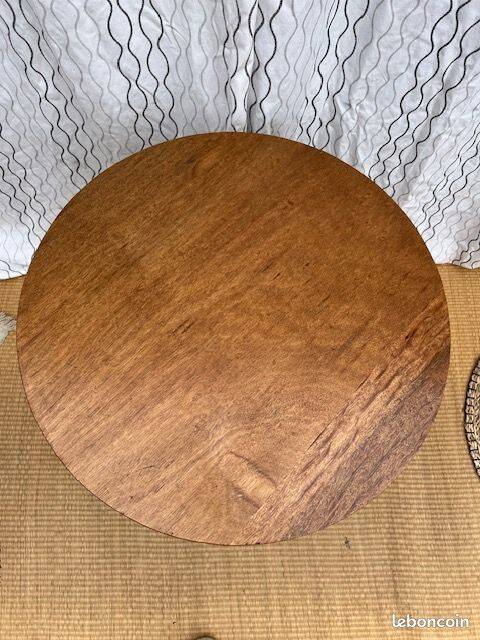 Table d'appoint haute et ronde vintage