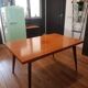 Table with extensions compass legs