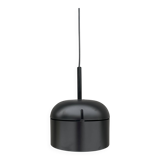 Black pendant lamp designed by Arnold Berges for Staff Leuchten, 1970.