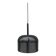 Black pendant lamp designed by Arnold Berges for Staff Leuchten, 1970.