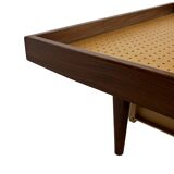 Vintage mid century daybed teak design with drawers