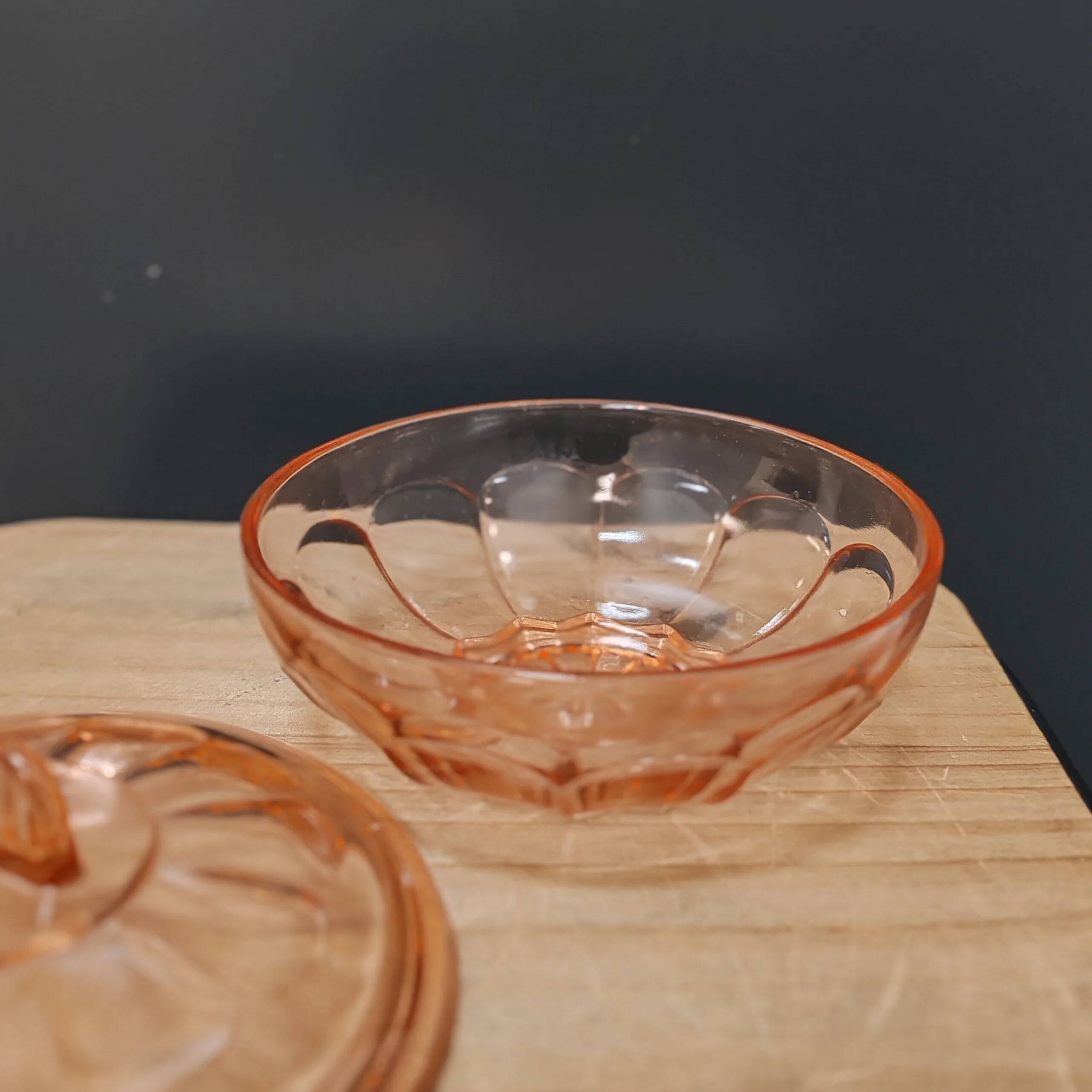 Pink sugar bowl