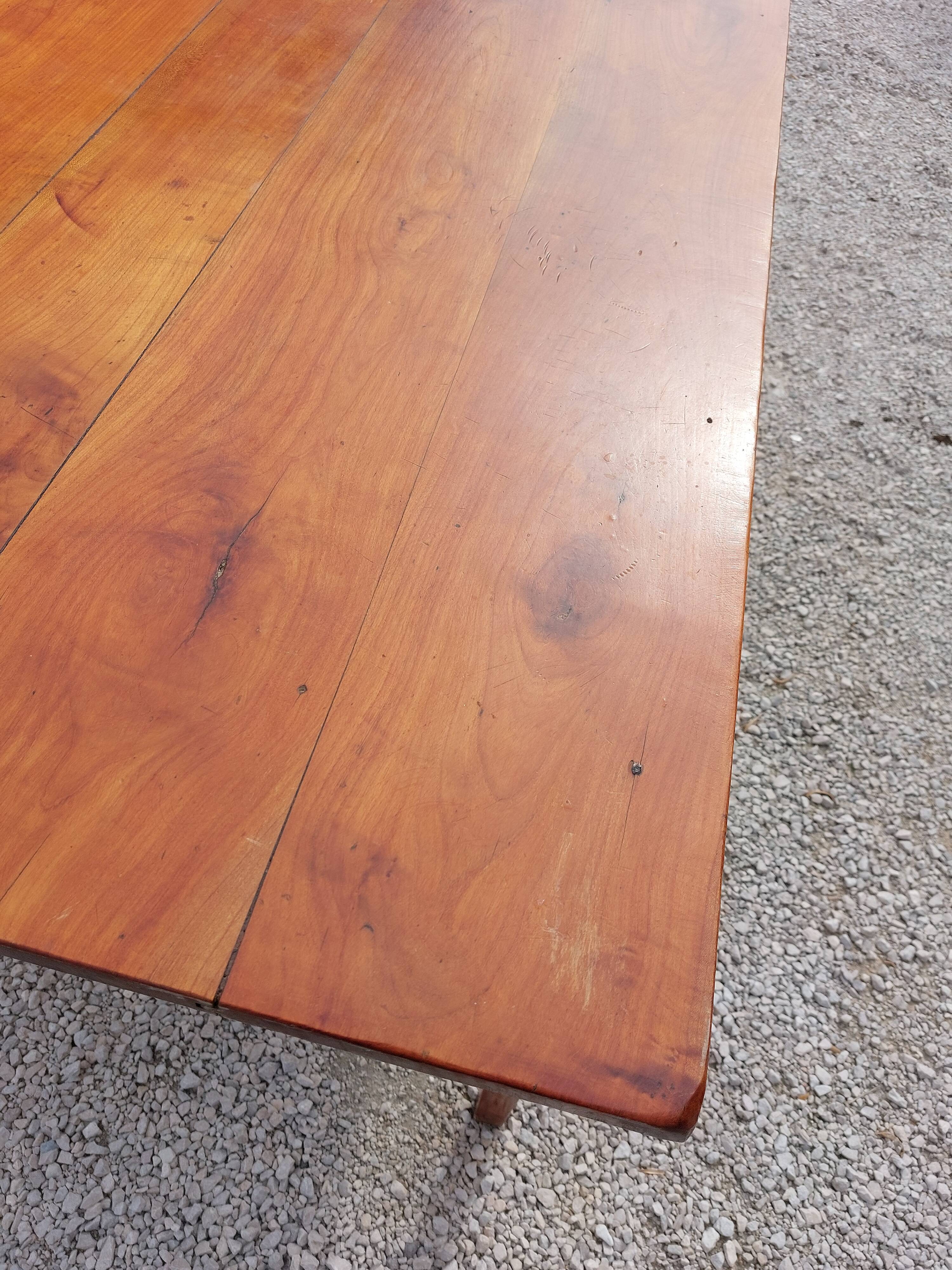 Cherry farm table 19th -1m50