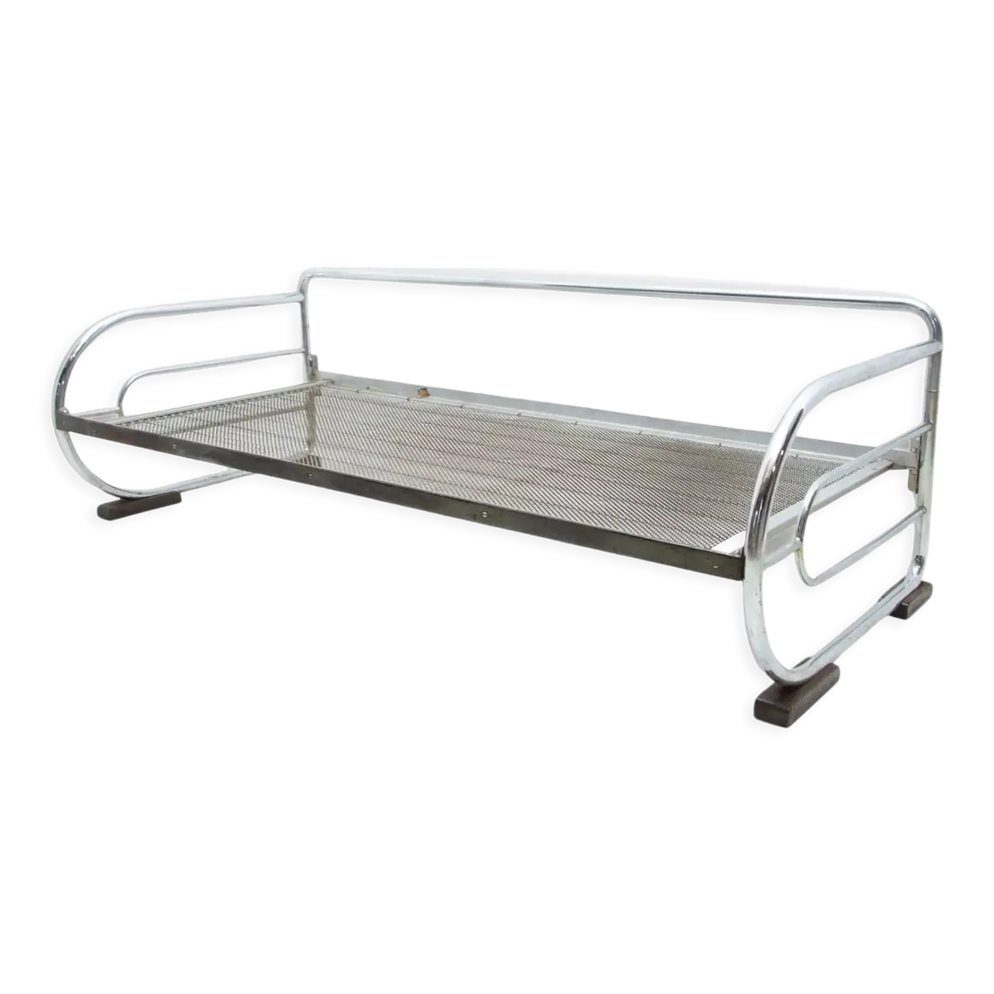 Chrome Bauhaus Sofa by Hynek Gottwald, Bohemia, 1930s