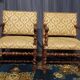 Pair of armchairs Louis XIII style