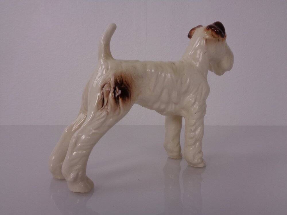 Porcelain Figurine of Fox Terrier, Denmark, 1950s