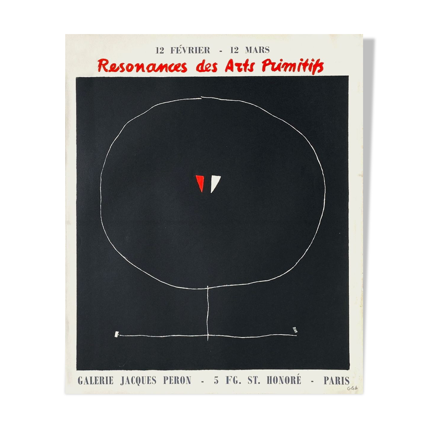 Poster Thomas Gleb "Resonance of Primitive Arts" 1960