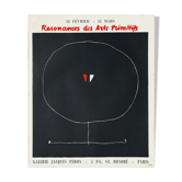Affiche Thomas Gleb "Résonance des Arts Primitifs" 1960