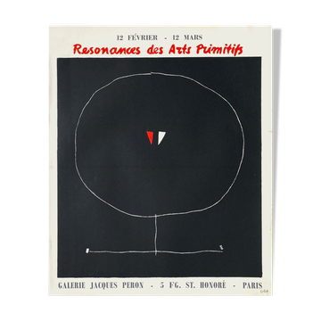Poster Thomas Gleb "Resonance of Primitive Arts" 1960