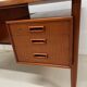 Danish Teak 'Floating-Top' Desk, 1960s.