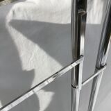 Chrome tubular cloakroom coat rack