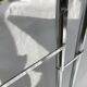 Chrome tubular cloakroom coat rack