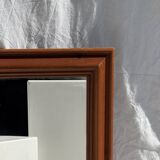 Rectangular mirror with wooden frame 88x62