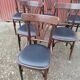 Set of 6 vintage black leatherette bistro chairs