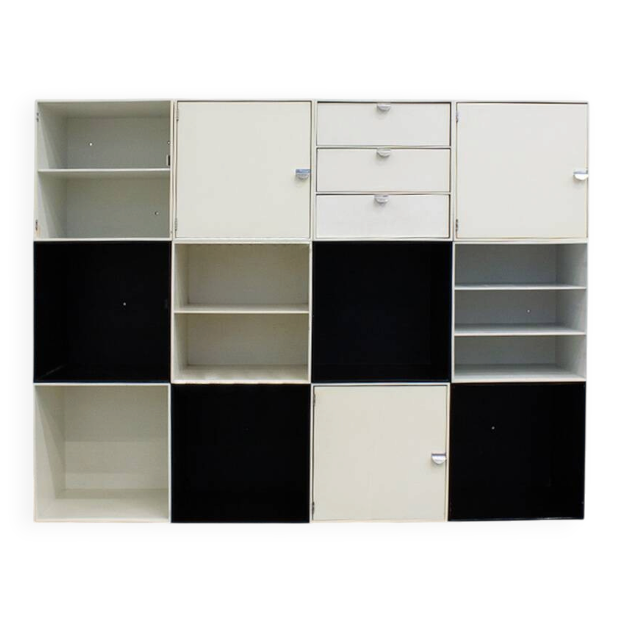 Vintage modular Palaset Palanox storage cabinet from Treston Oy